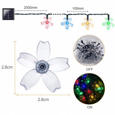 LED圣诞灯 - HCP170  太阳能彩花串灯